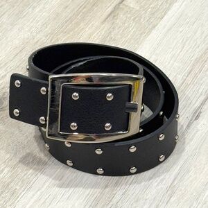 Calvin Klein Synthetic Leather Black Belt
